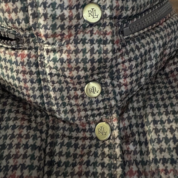 Ralph Laurent Houndstooth Plaid Puffer size xs - Picture 2 of 5